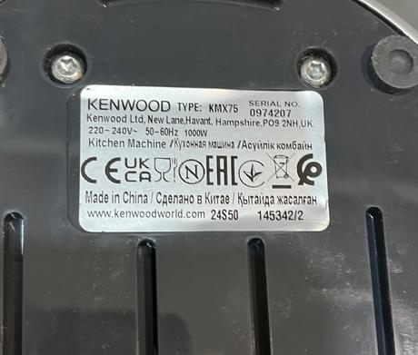 Kenwood kmix kmx750abk kuchynský robot, 
