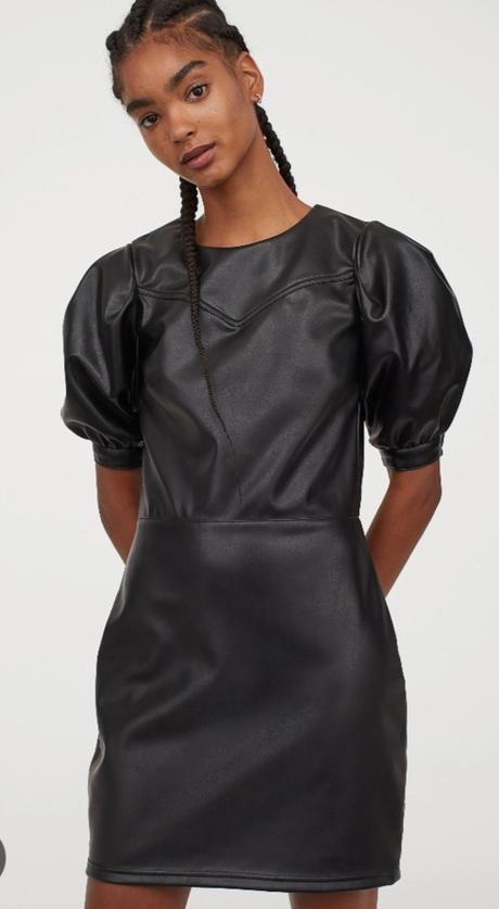 Koženkove šaty h&m 36, h&m,36