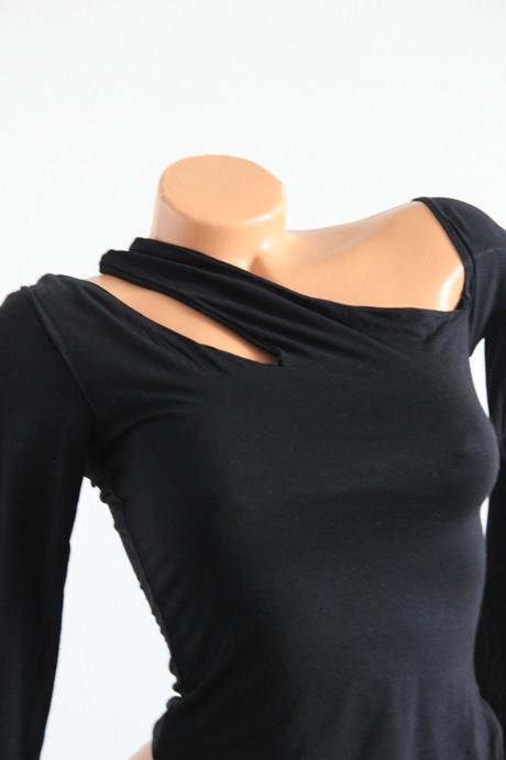 Čierny body top, xs/s, xs