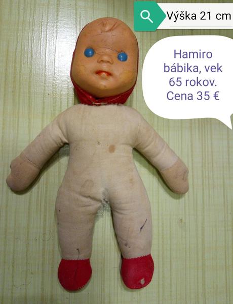 Staručká bábika pre zberateľov,