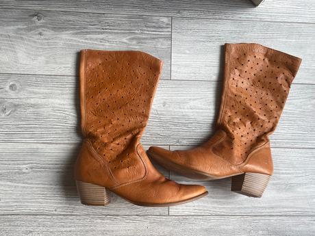 Tamaris kozene kovbojky letne 40 / letne cizmy, tamaris,40