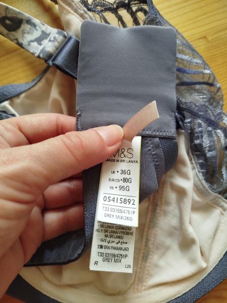 Podprsenka na plné prsia, marks & spencer,80g