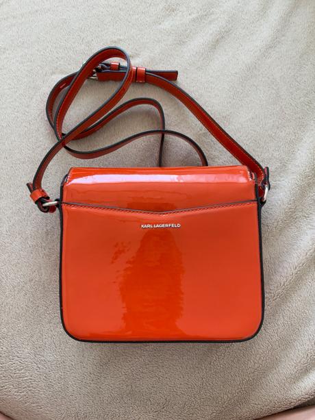 Kabelka karl lagerfeld oranžová, karl lagerfeld