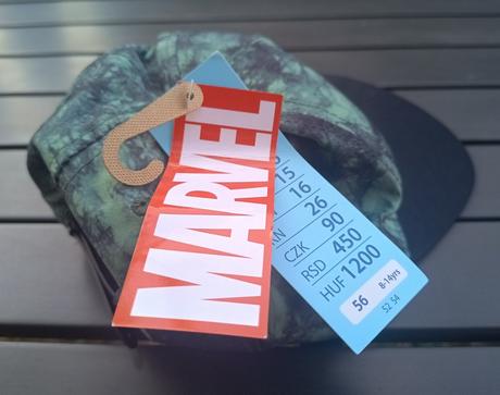 Nová šiltovka marvel (veľkosť 56), marvel,56