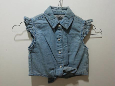 Bavlnená rifľová blúzka košeľa, denim co,98