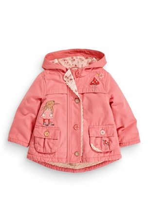 Kožušinová bunda so zajkom, next,92