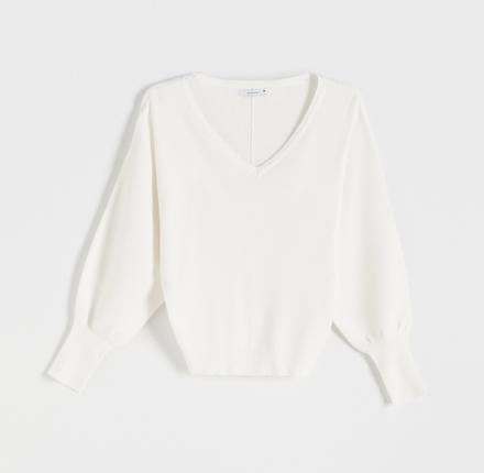 Krémový pulover, reserved,40 / 42 / 44 / l / m