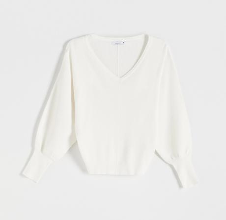 Krémový pulover, reserved,40 / 42 / 44 / l / m