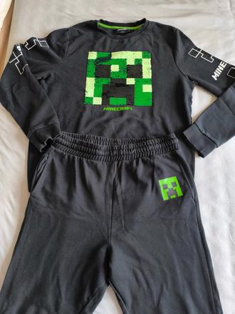 Tepláková súprava minecraft s flitrami, 170