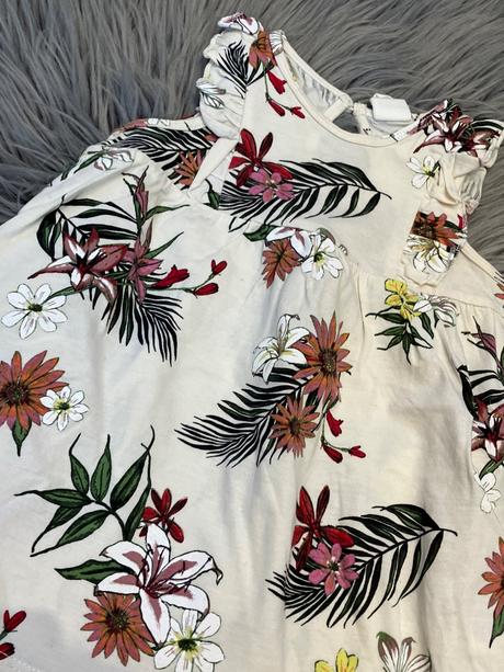 Dievčenské šaty vzorované h&m (74), h&m,74