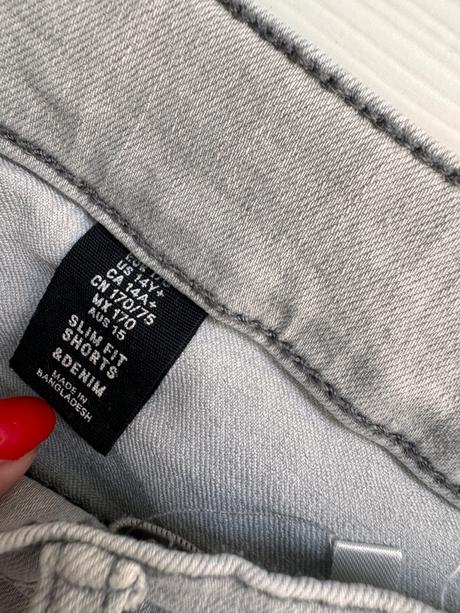 H&m - šedé kraťasy, h&m,s