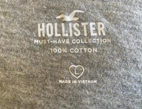 Kvalitné bavlnené tričko hollister v. m/l, hollister,m