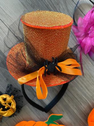 Maska kostým - čelenka klobúk karneval halloween,