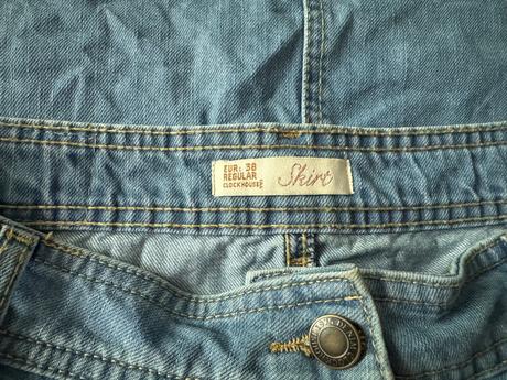 Riflová sukňa, clockhouse,38