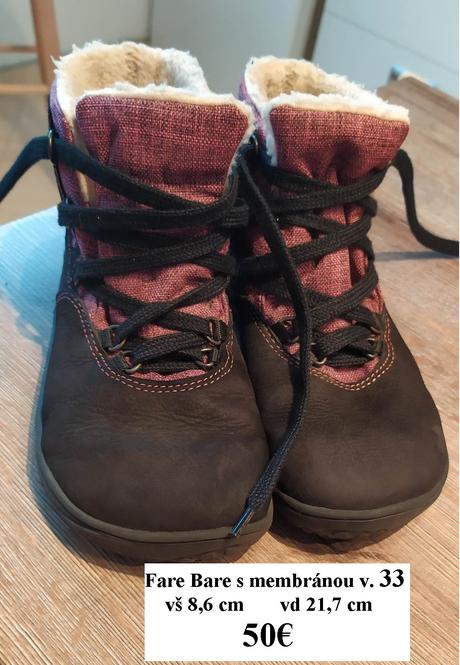 Zimné topánky fare bare v. 33, 33