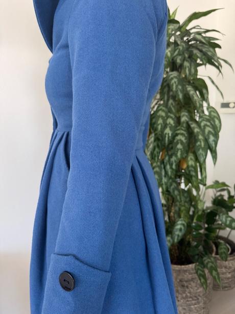 Zimný elegantný kabát, s