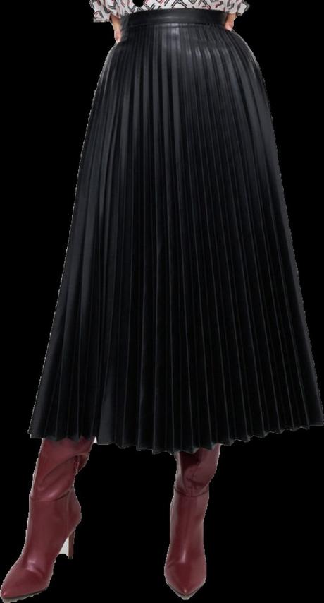 Plisovaná koženková sukňa reserved nová, reserved,36