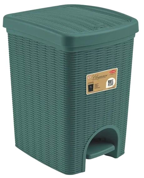 Odpadkový kôš stefanplast 20 l, zelenošedý, 