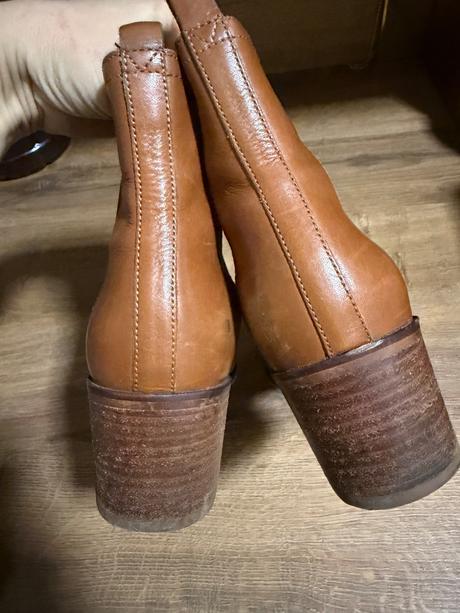 Kožené škoricové čižmy, 39