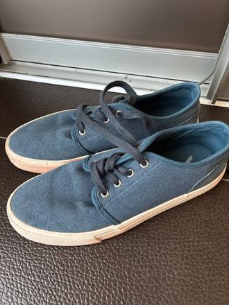 Modré - riflové platenky vel.42, deichmann,42