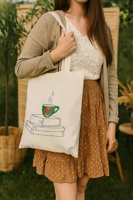 Plátené, ručne maľované tašky, 