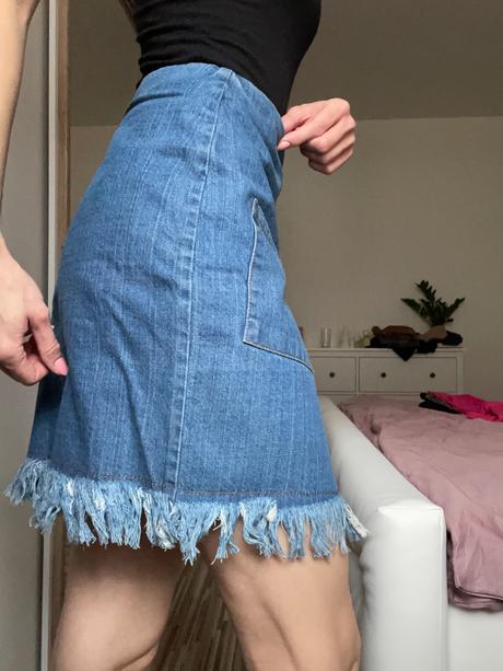 Zavinovacia riflová sukňa, gate,36