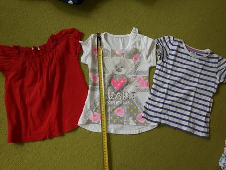 Dievčenské tričká s krátkym rukávom, 98