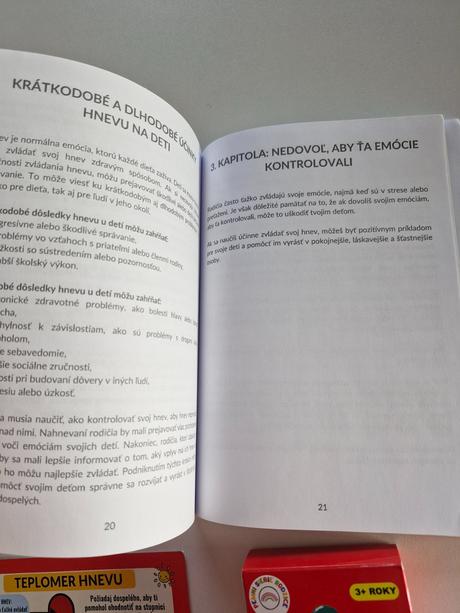 Kartičky a knižky na zvládanie hnevu, 