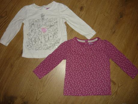 Tričká s dlhým rukávom -9/12, f&f,80