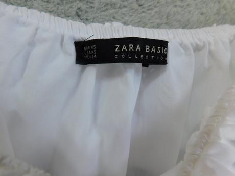 Blúzka zara basic s volánmi, zara,xs