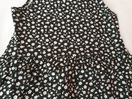 Bavlnené šaty s kvietkami, h&m,122 / 128