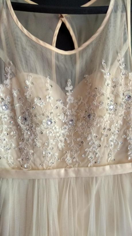 Spoločenské šaty sampaňovo-žlté, m