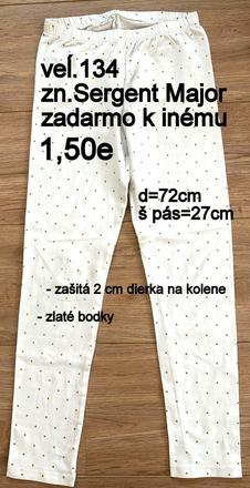 Dievčenské legíny veĺ.134, zn.sergent major, sergent major,134
