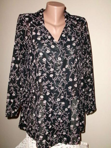 Ľahká blúzočka s kvetinkovou potlačovu, veľ.xl-xxl, xl