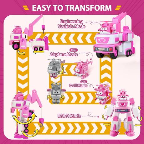 Super wings transformujúce vozidlo dizzy,