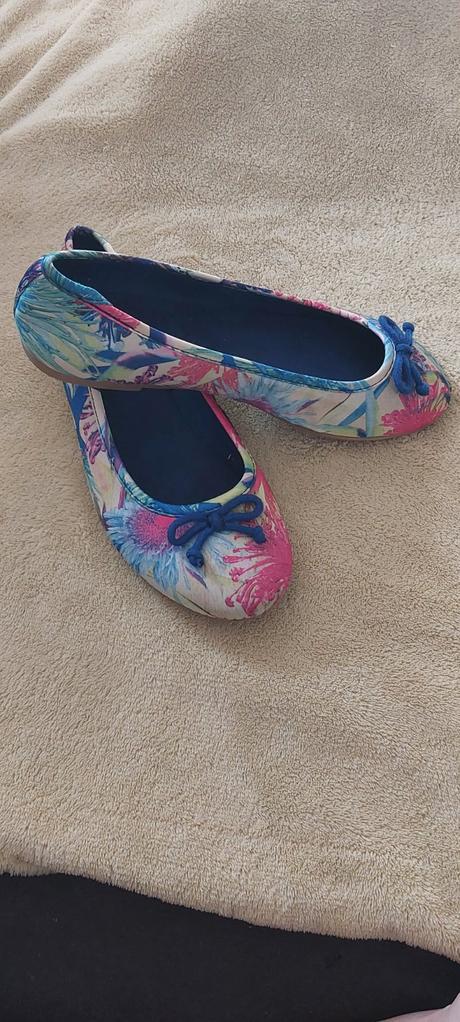 Balerinky pestrofarebne s maslickou, 34