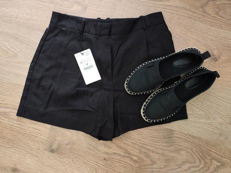 Ľanové kraťasy zara veľ.m, zara,m