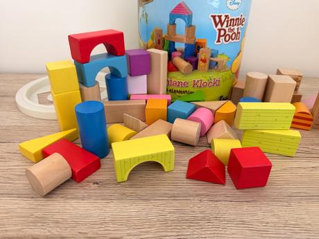 Drevené stavebné kocky winnie the pooh, 