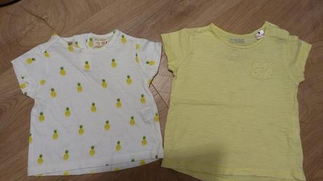 3xdievcenske tricka zara+kratasy+2xsponky, zara,74