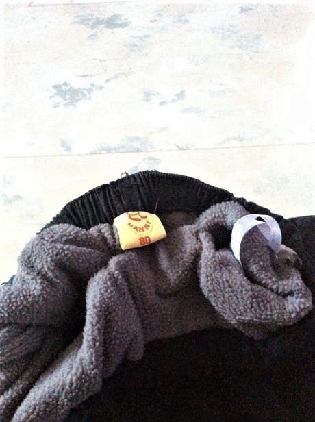 Zateplené nohavice/kapsáče, 80