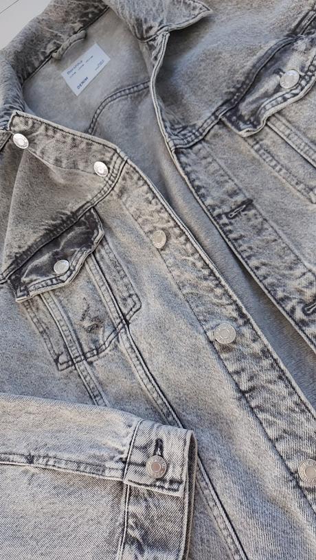 Riflová bunda, bershka,m