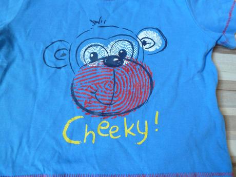 Modre tricko s opicou, f&f,86