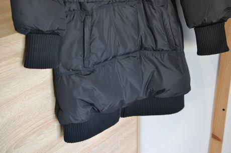 Čierna páperová bunda 38, 38