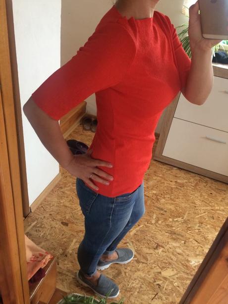 Oranžové tričko, h&m,m / s