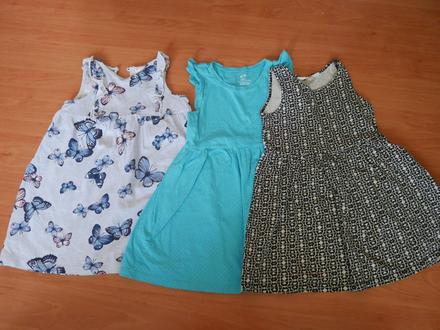 Šaty letné- už len čiernobiele, h&m,98
