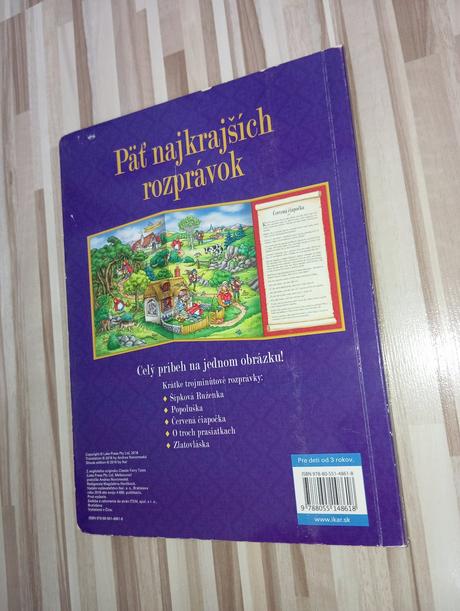 Päť najkrajších rozprávok tvrdé rozkladacie strany, 