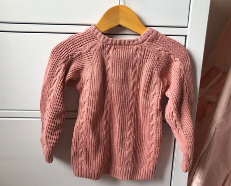 Ružová/lososová pleteninová súprava 92, 92