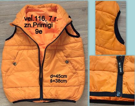 Prešívaná vesta veĺ.116, zn. primigi, primigi,116