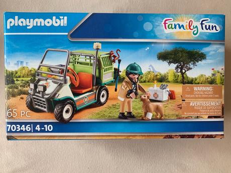 Playmobil 70346 zoo veterinar s vozidlom, 
