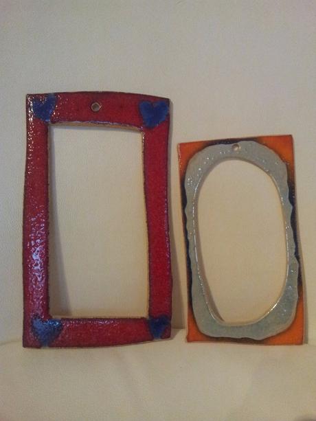 Veľký fotorámik červený,